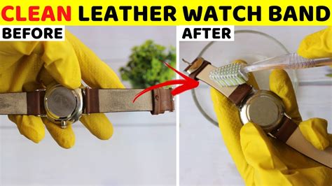 how to clean hermes leather watch band